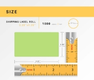 Picture of Zebra – 2.25 x 1.25 GREEN (32 Rolls – Best Value)