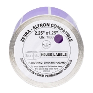 Picture of Zebra – 2.25 x 1.25 LAVENDER (32Rolls – Best Value)