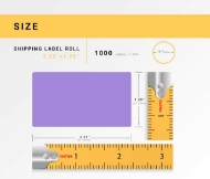 Picture of Zebra – 2.25 x 1.25 LAVENDER (32Rolls – Best Value)