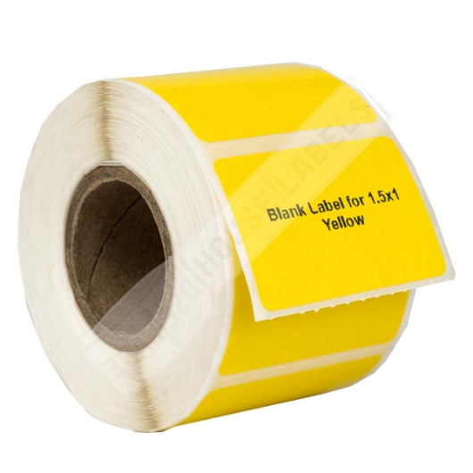 Picture of Zebra – 1.5 x 1 YELLOW (36 Rolls – Best Value)