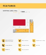 Picture of Zebra – 2 x 1 RED (32 Rolls – Best Value)
