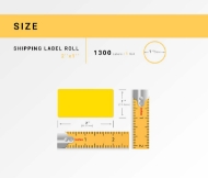 Picture of Zebra – 2 x 1 YELLOW (32 Rolls – Best Value)