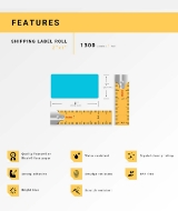Picture of Zebra – 2 x 1 BLUE (9Rolls – Best Value)