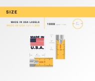 Picture of Pre-Printed 1x1 Made In USA Labels