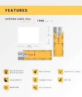Picture of Zebra – 1.25 x 1 (12 Rolls – Best Value)