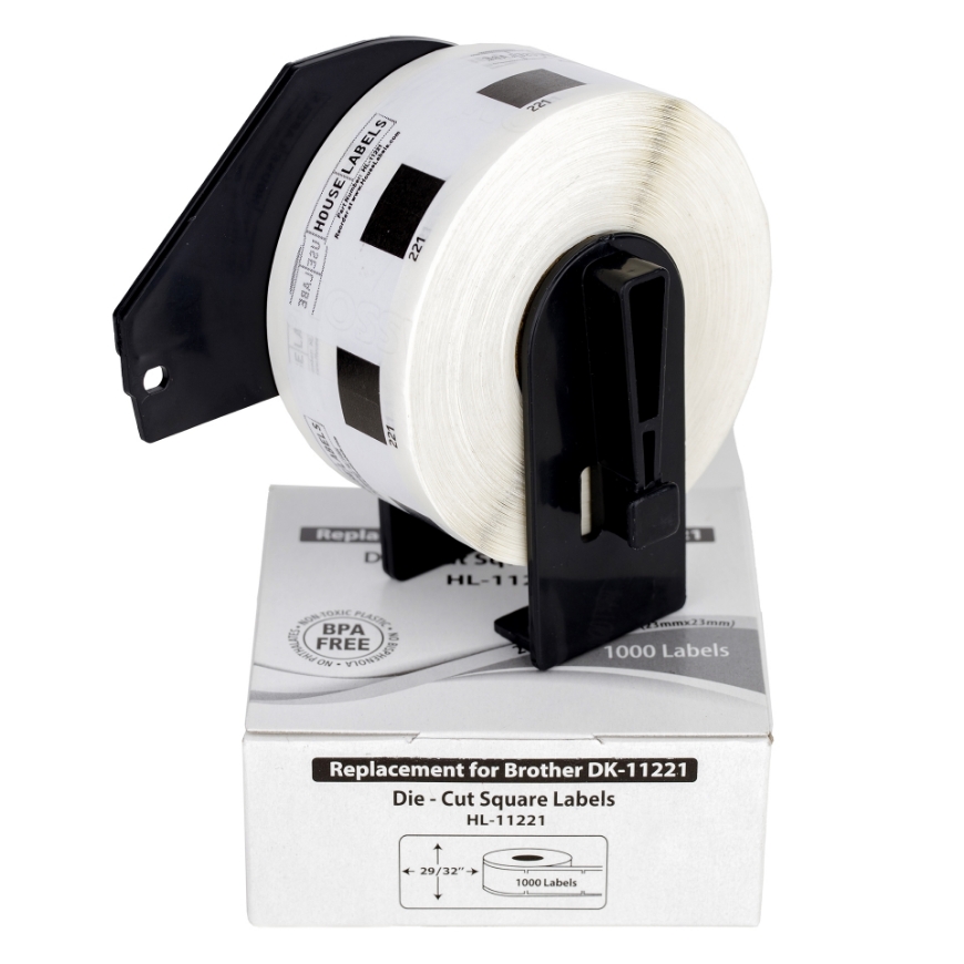 Picture of Brother DK-1221 (25 Rolls + Reusable Cartridge – Best Value)