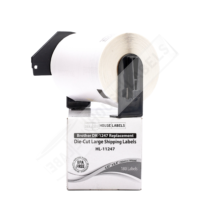 Picture of Brother DK-1247 (8 Rolls + Reusable Cartridge - Best Value)