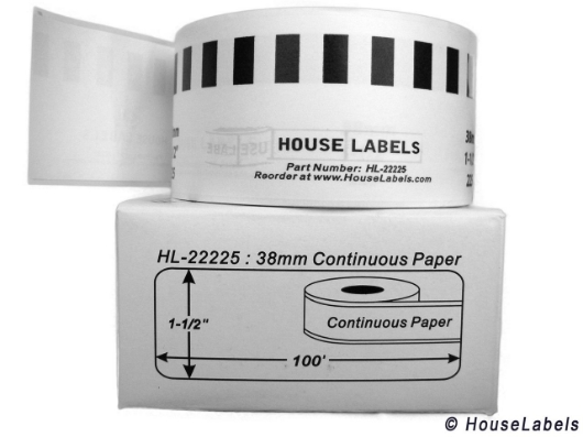 Picture of Brother DK-2225 (80 Rolls + Reusable Cartridge – Best Value)