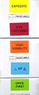 Picture of Dymo - 1744907 Combo Pack (20 Rolls - Your Choice - Yellow, Green, Blue, Orange, Red, Pink) with Best Value