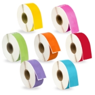Picture of Dymo - 30252 Color Combo Pack (12 Rolls - Your Choice - Blue, Green, Orange, Pink, Lavender, Red and Yellow) with Best Value