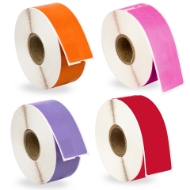 Picture of Dymo - 30252 Color Combo Pack (25 Rolls - Your Choice - Blue, Green, Orange, Pink, Lavender, Red and Yellow) with Best Value