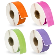 Picture of Dymo - 30252 Color Combo Pack (42 Rolls - Your Choice - Blue, Green, Orange, Pink, Lavender, Red and Yellow) with Best Value