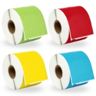 Picture of Dymo - 30256 Color Combo Pack (13 Rolls - Your Choice - Blue, Green, Orange, Pink, Lavender, Red and Yellow) with Best Value