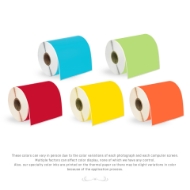 Picture of Zebra - 4x6 Combo Pack  (4 Rolls - YOUR CHOICE -Blue, Green, Yellow, Red, Orange, Pink- BEST VALUE)