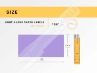 Picture of Brother DK-2205 LAVENDER PRE-LOADED CARTRIDGE (9 Rolls – Best value)