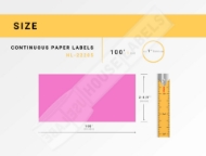 Picture of Brother DK-2205 PINK PRE-LOADED CARTRIDGE(4 Rolls– Best value)